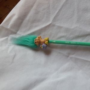Russ Troll Pencil Topper Easter Bunny Eggs I love you green blue hair